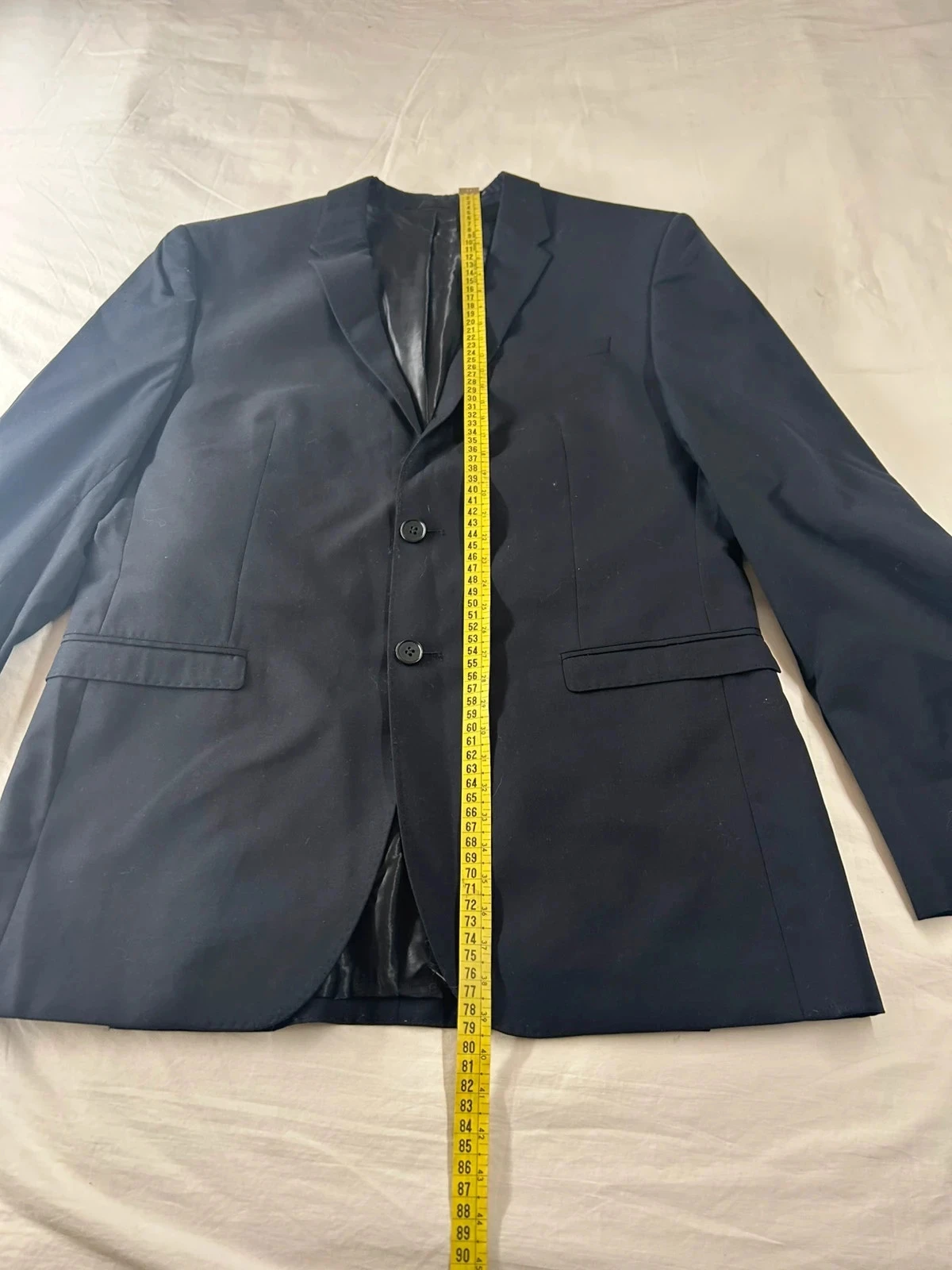 Zwarte blazer costard selected homme met stropdas carlo colombo blauw #96 – photo 4